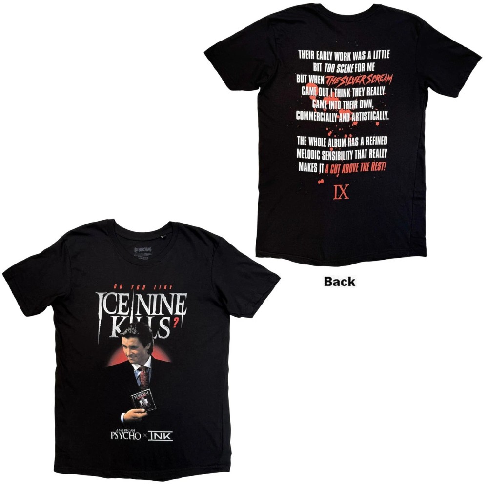 Ice Nine Kills - American Psycho Herren TShirt - Schwarz